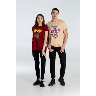 Футболка Don't You Dare to Underrate Us, песочная-10