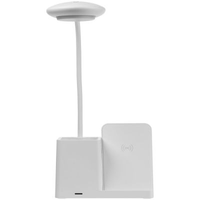 Лампа с органайзером и беспроводной зарядкой writeLight, ver. 2, белая-2