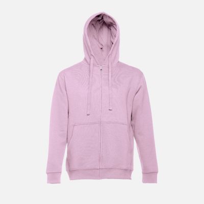 Толстовка мужская на молнии с капюшоном Amsterdam, сиреневая-1