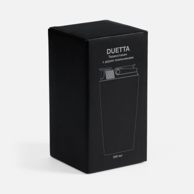 Термостакан с двумя поильниками Duetta, синий-7