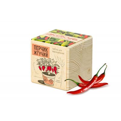 Набор для выращивания «Экокуб», перчик жгучий-0