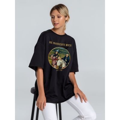 Футболка оверсайз «Не выносите мосх», черная-4