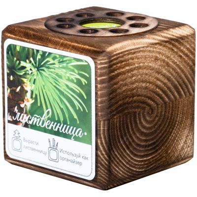 Набор для выращивания с органайзером «Экокуб Burn», лиственница-0
