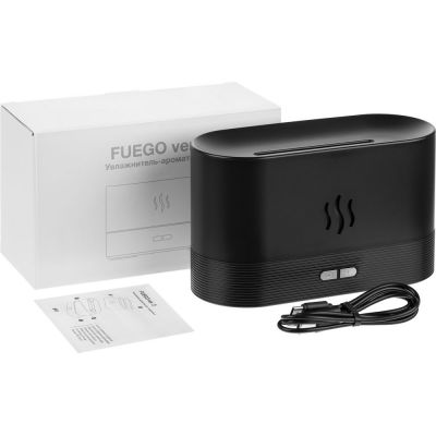 Увлажнитель-ароматизатор с имитацией пламени Fuego ver.2, черный-7