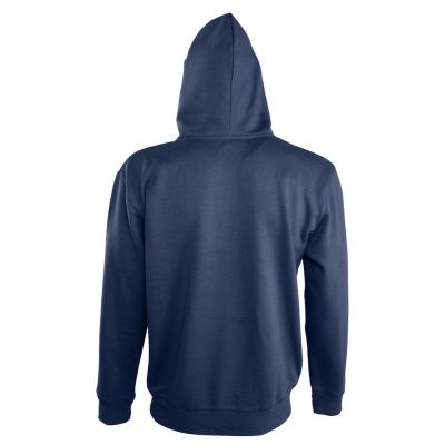 Толстовка мужская на молнии Soul Men 290 с контрастным капюшоном, темно-синяя-1