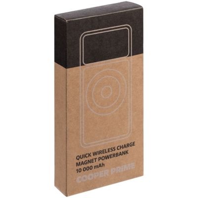 Магнитный беспроводной аккумулятор Cooper Prime 10000 мАч, серебристый-10