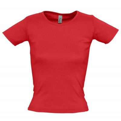 Футболка женская с круглым вырезом Lady 220 красная-0