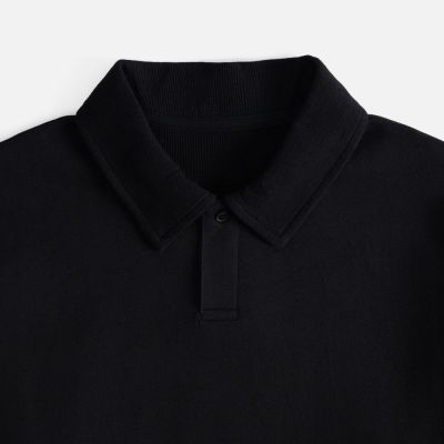 Рубашка поло унисекс Tiimi, черная-2