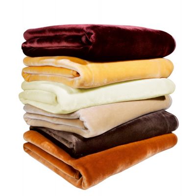 Плюшевый плед DeLuxe, золотой-1