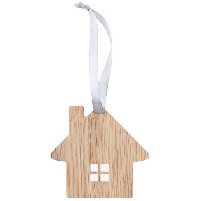Деревянная подвеска Carving Oak, в форме домика-1