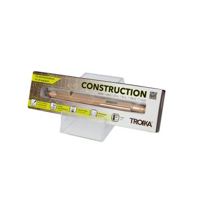 Ручка шариковая Construction, мультиинструмент, розовое золото-6