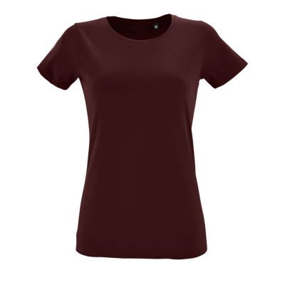 Футболка женская Regent Fit Women, темно-бордовая-0