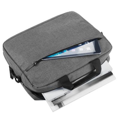 Сумка для ноутбука The First, серая-5