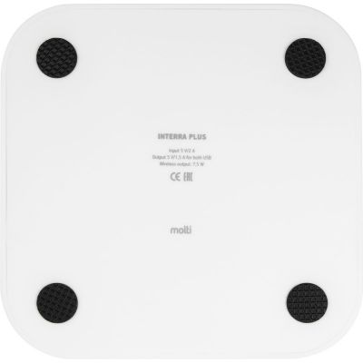 Беспроводное зарядное устройство Interra Plus, белое-5