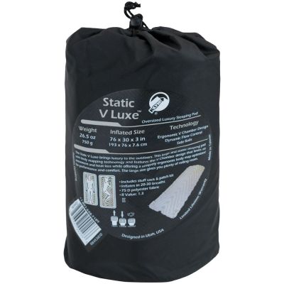 Надувной коврик Static V Luxe, серый-4