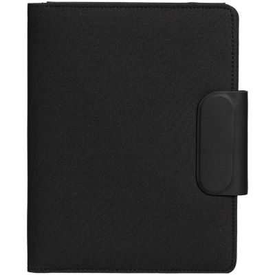 Органайзер Midstream, с блокнотом и аккумулятором, черный-0