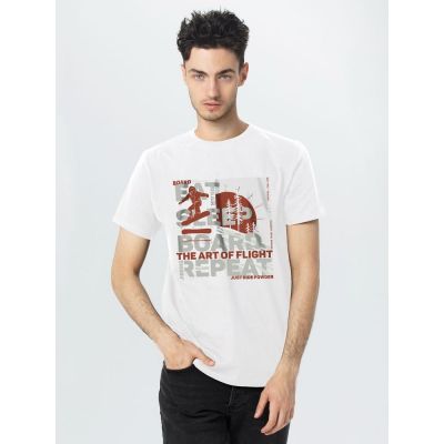 Футболка Snowboard, белая-0