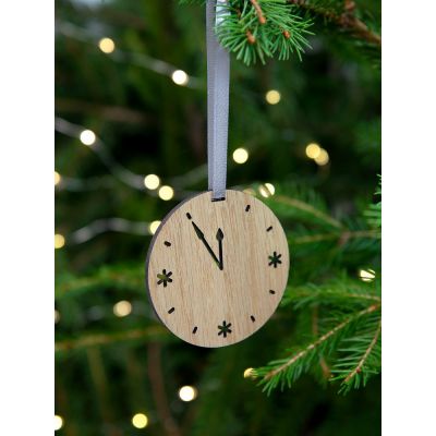 Деревянная подвеска Christmate, часы-3
