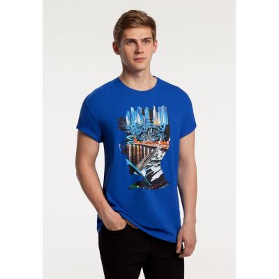 Футболка Moscow Boy, ярко-синяя-0