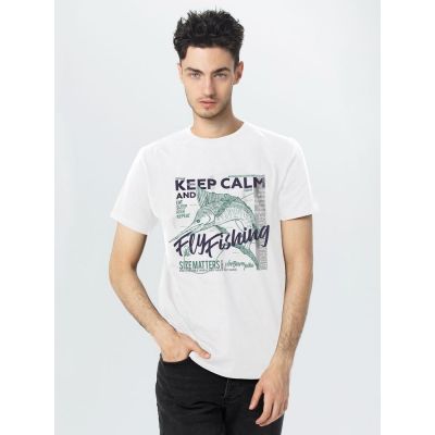 Футболка Fishing, белая-0