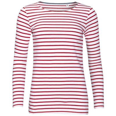 Футболка женская Marine Women, белая с красным-0