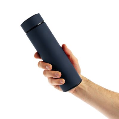 Термос с ситечком Percola, темно-синий-6