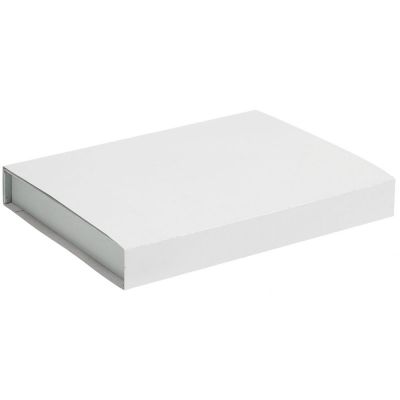 Коробка Doc под блокнот, аккумулятор и ручку, серебристая-3