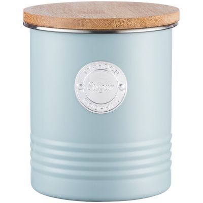 Емкость для хранения сахара Living, голубая-0
