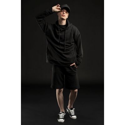 Худи унисекс H2, черное-0