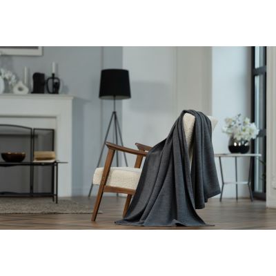 Плед Ornato, серый (дымчатый)-5