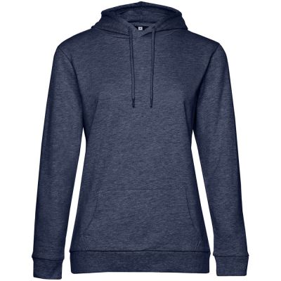 Толстовка с капюшоном женская Hoodie, синий меланж-0