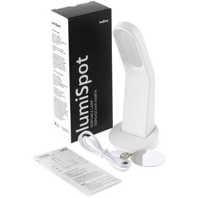 Переносная лампа lumiSpot, белая-8