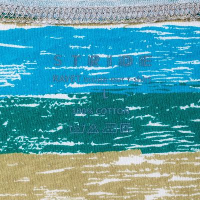 Футболка мужская Rayet двусторонняя, голубая с зеленым-4