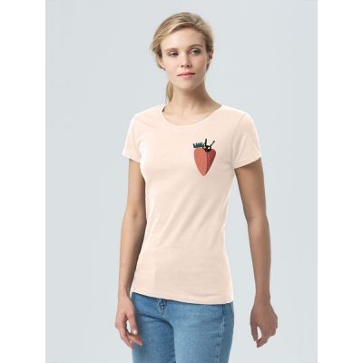 Футболка женская «Любоф-моркоф», розовая-0