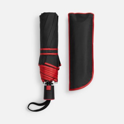 Зонт складной Edgeline, красный-3