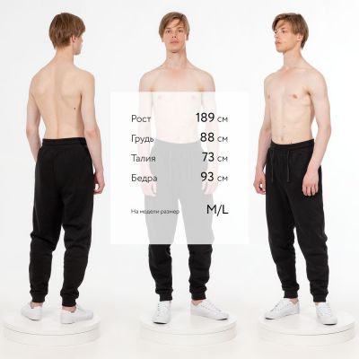 Джоггеры J2, черные-5