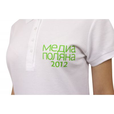 Рубашка поло женская People 210, белая-2