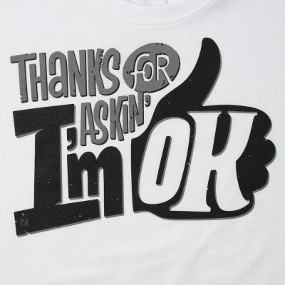 Футболка I'm OK, белая-3