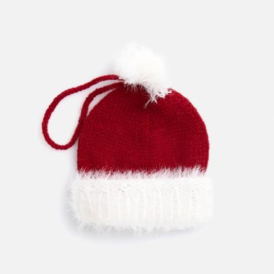 Подвеска на елку «Вьюжка», шапочка, красная-0