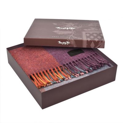 Плед Arequipa, фиолетовый с серым-3