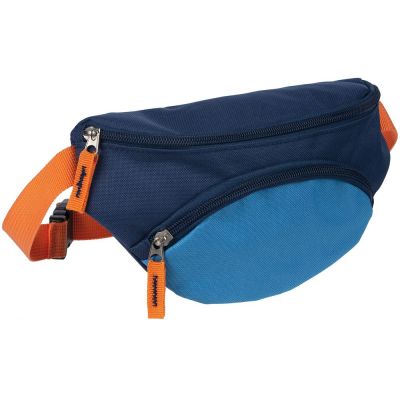 Поясная сумка детская Kiddo, синяя с голубым-1