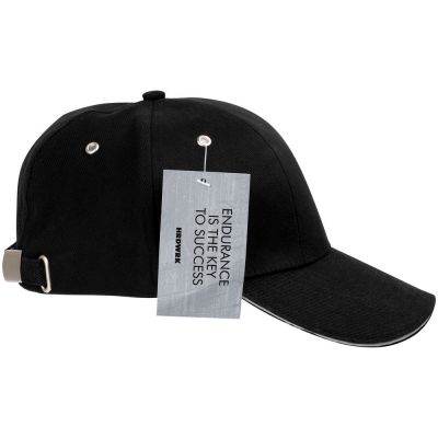 Бейсболка Hard Work Black со светоотражающим элементом-3