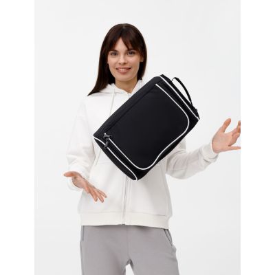 Сумка для обуви Equipex, черная с белым-9