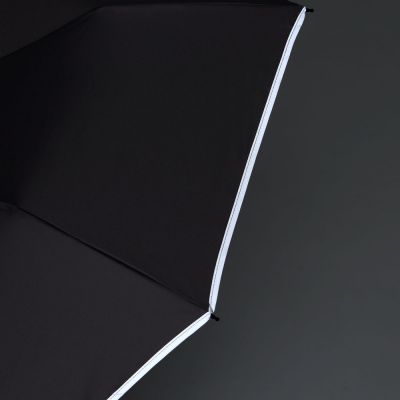 Зонт обратного сложения Norsken с фонариком, черный-9