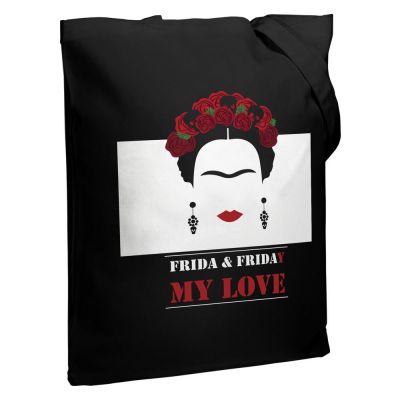 Холщовая сумка Frida & Friday, черная-1