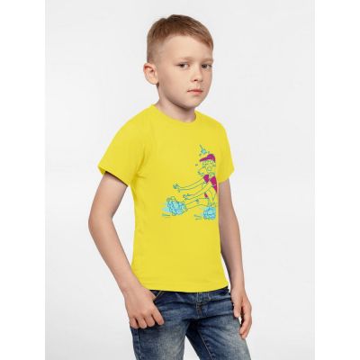Футболка детская Roller Skates, желтая-1