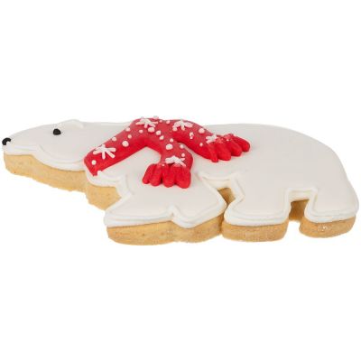 Печенье «Остаемся зимовать», белое с красным-1