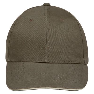 Бейсболка Buffalo, хаки с бежевым-1