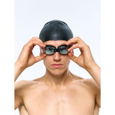 Очки для плавания зеркальные Underwater, черные-8