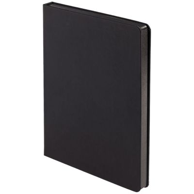 Ежедневник Shall, недатированный, черный, с белой бумагой-0